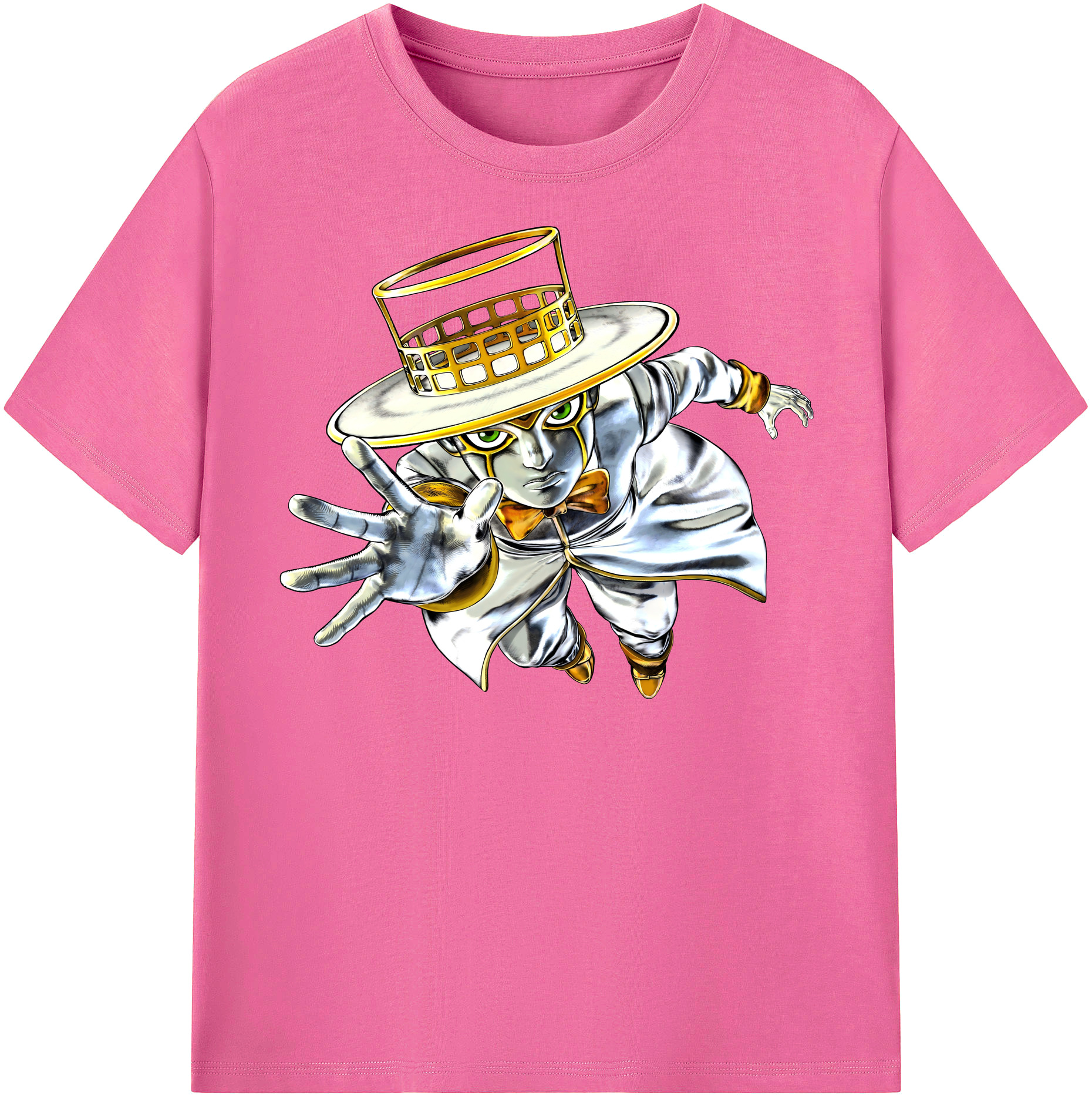 （画像用） ジョジョの奇妙な冒険 岸辺 露伴（きしべ ろはん） JoJo's Bizarre Adventure Rohan Kishibe レディースカジュアルプリントTシャツ（綿100％）